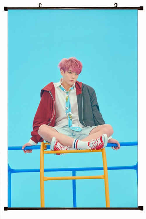 BTS Plastic pole cloth painting Wall Scroll 60X90CM preorder 3 days BTS-68 NO FILLING