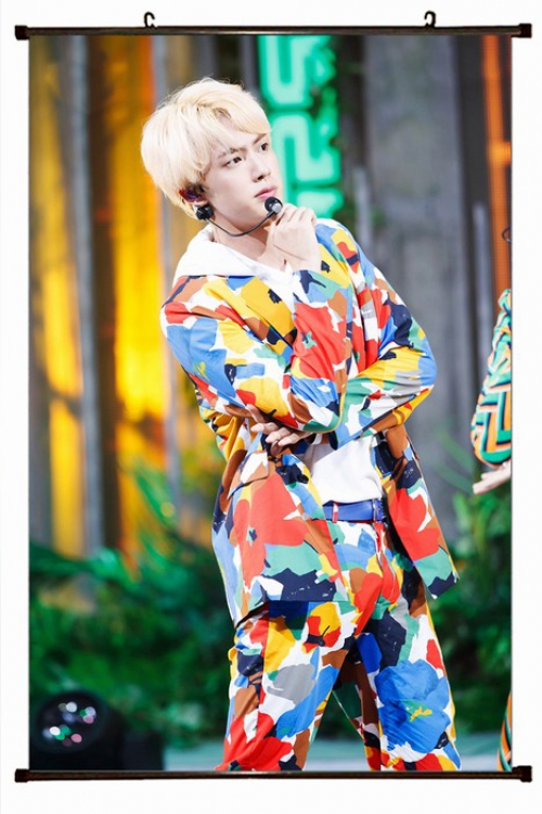 BTS Plastic pole cloth painting Wall Scroll 60X90CM preorder 3 days BTS-136 NO FILLING
