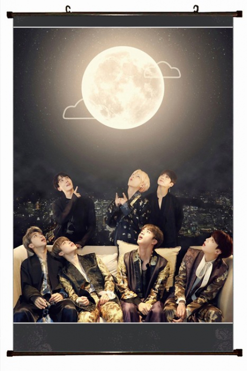 BTS Plastic pole cloth painting Wall Scroll 60X90CM preorder 3 days BTS-145 NO FILLING