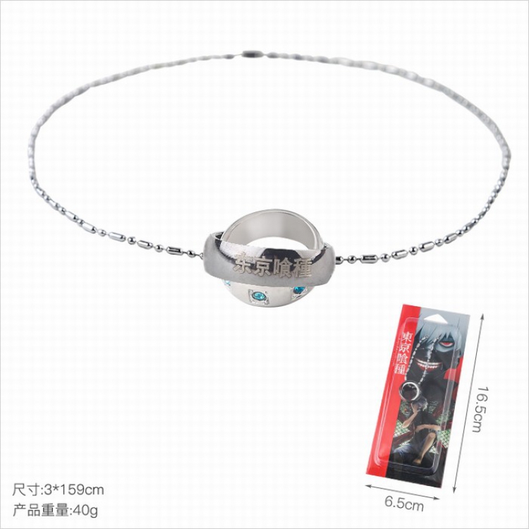 Tokyo Ghoul Ring interlocking Necklace pendant price for 5 pcs 3X159CM 40G