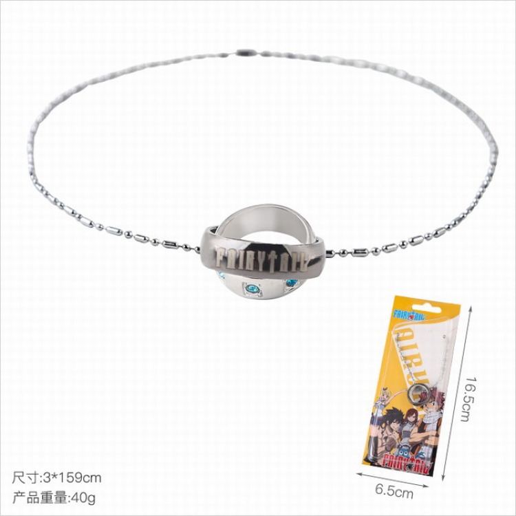 Fairy tail Ring interlocking Necklace pendant price for 5 pcs 3X159CM 40G