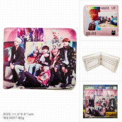 BTS Full color two fold wallet...