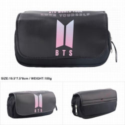 BTS Double zippered leather Pe...