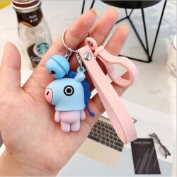 BTS BT21 With bell key ring pe...