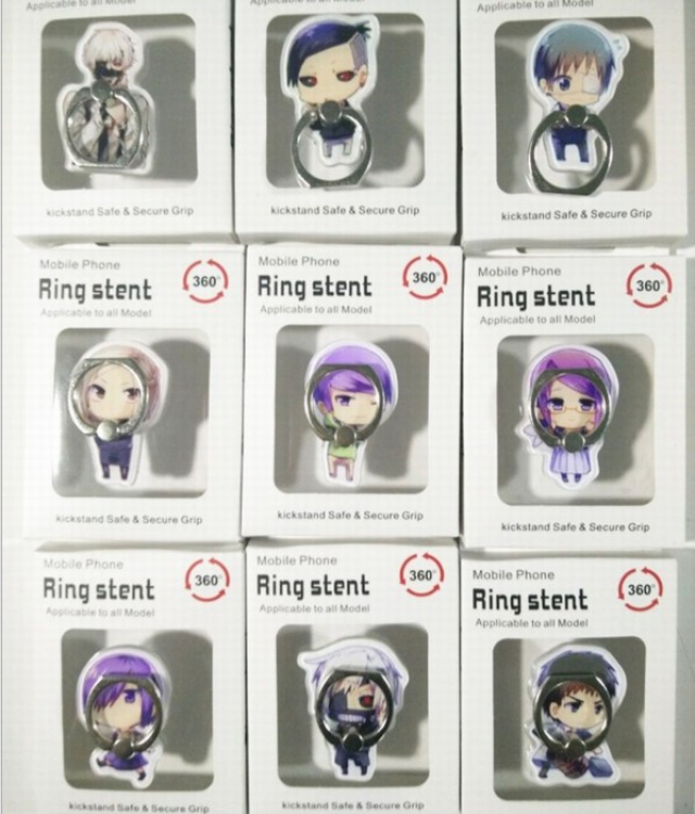 Tokyo Ghoul Cartoon characters Acrylic mobile phone bracket Boxed price for 10 pcs Color mixing