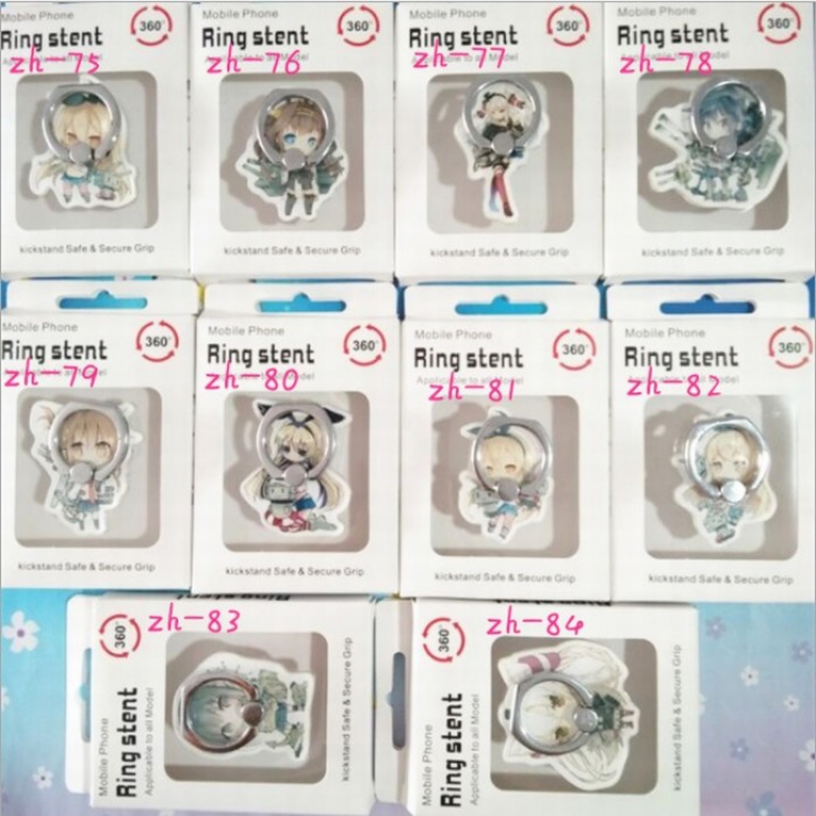 Kantai Collection Cartoon characters Acrylic mobile phone bracket Boxed price for 10 pcs Color mixing