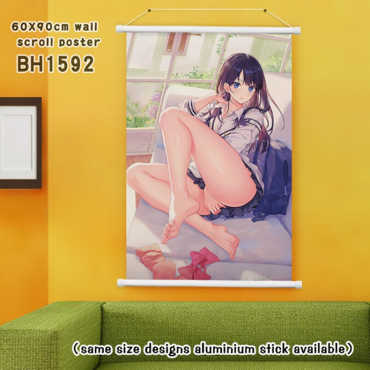 SSSS.GRIDMAN White Plastic rod Cloth painting Wall Scroll 60X90CM BH1592