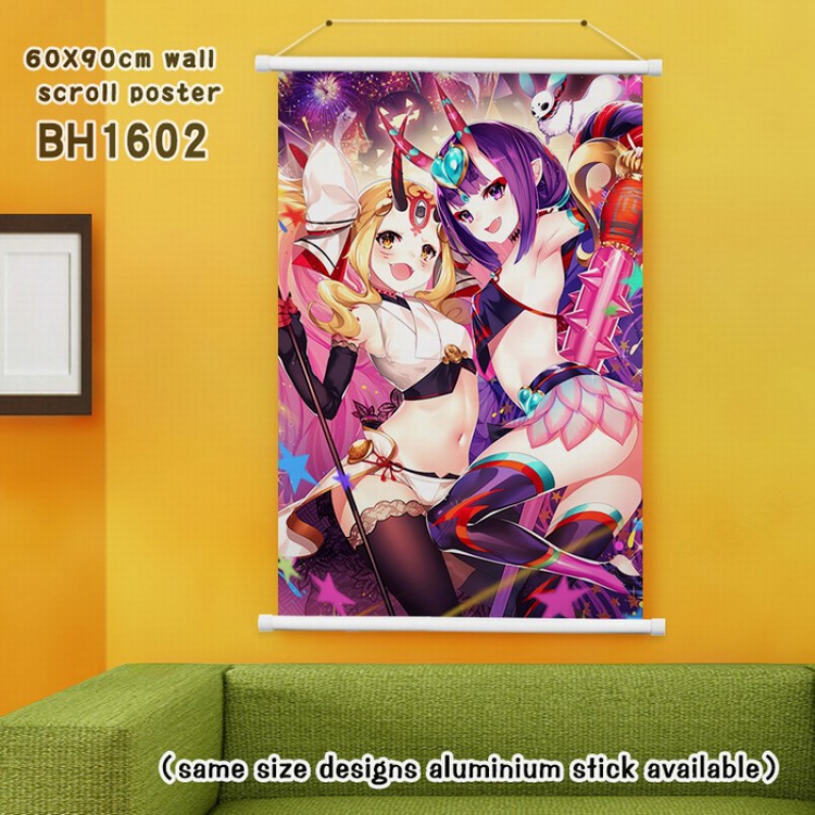 Fate Grand Order White Plastic rod Cloth painting Wall Scroll 60X90CM BH1602