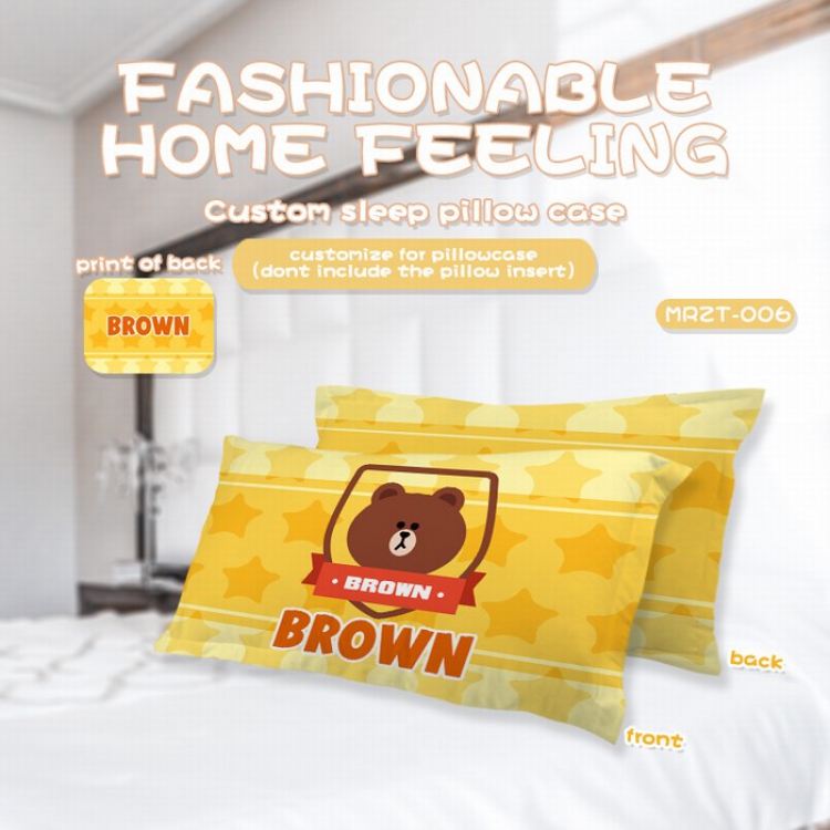 LINE Personalized home boutique Plush Sleeping Pillowcase 48X47CM price for 1 pcs MRZT-006