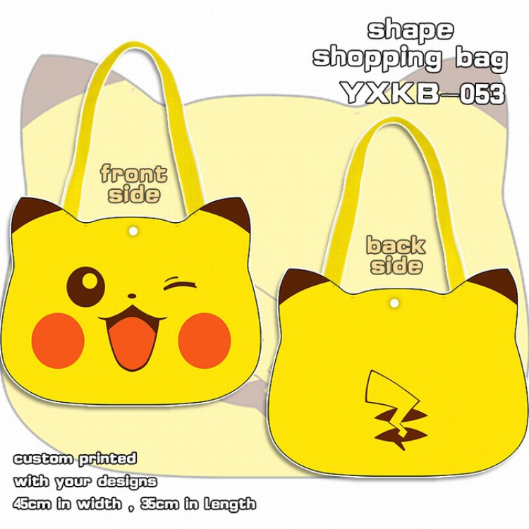 Pokemon Super cute Shaped Satchel Canvas Shopping Bag 33X43CM YXKB053