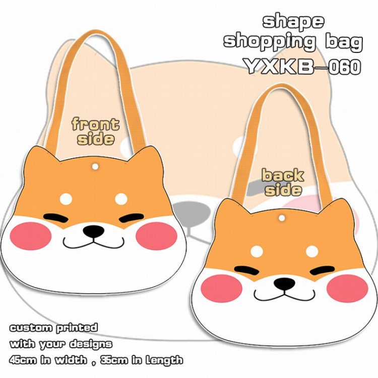 Corgi Super cute Shaped Satchel Canvas Shopping Bag 33X43CM YXKB060