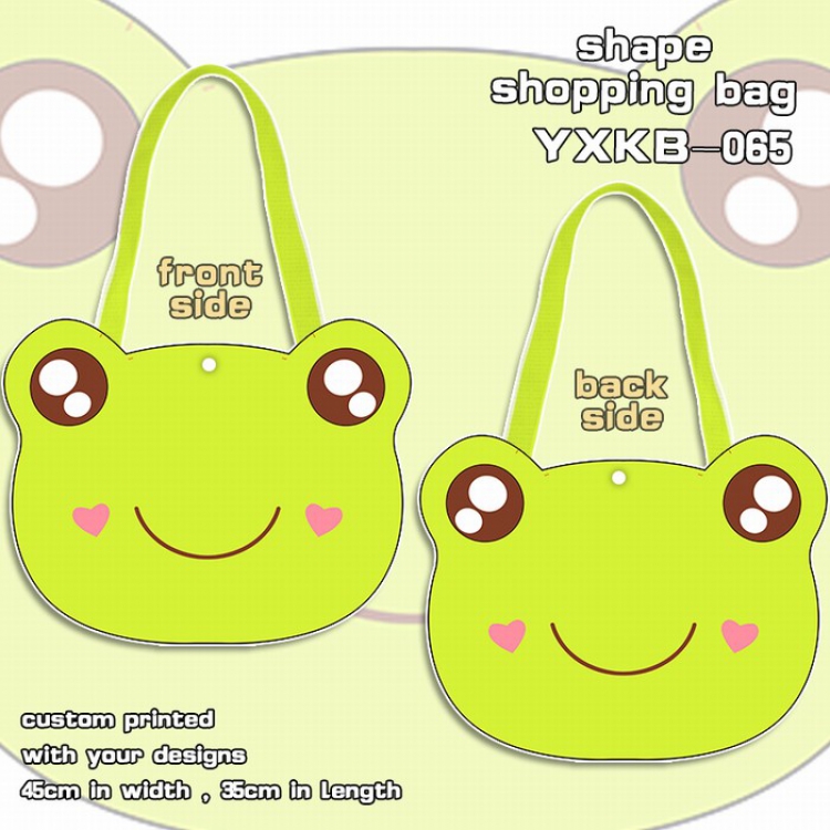 Frog Super cute Shaped Satchel Canvas Shopping Bag 33X43CM YXKB065
