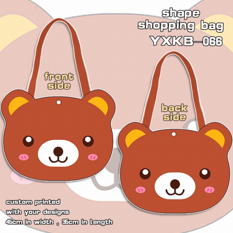 Bear Super cute Shaped Satchel Canvas Shopping Bag 33X43CM YXKB066
