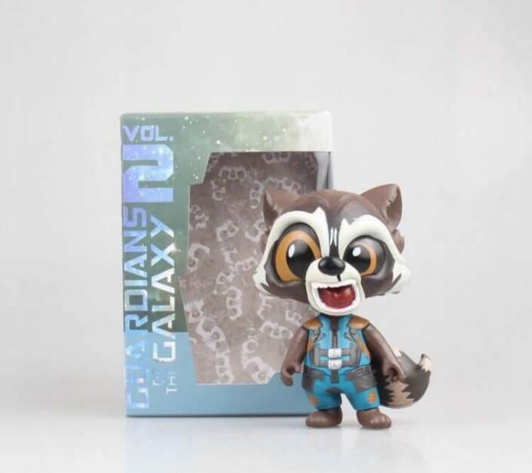 Guardians of the Galaxy Q version Shaking head raccoon Boxed Figure Decoration 10CM a box of 72
