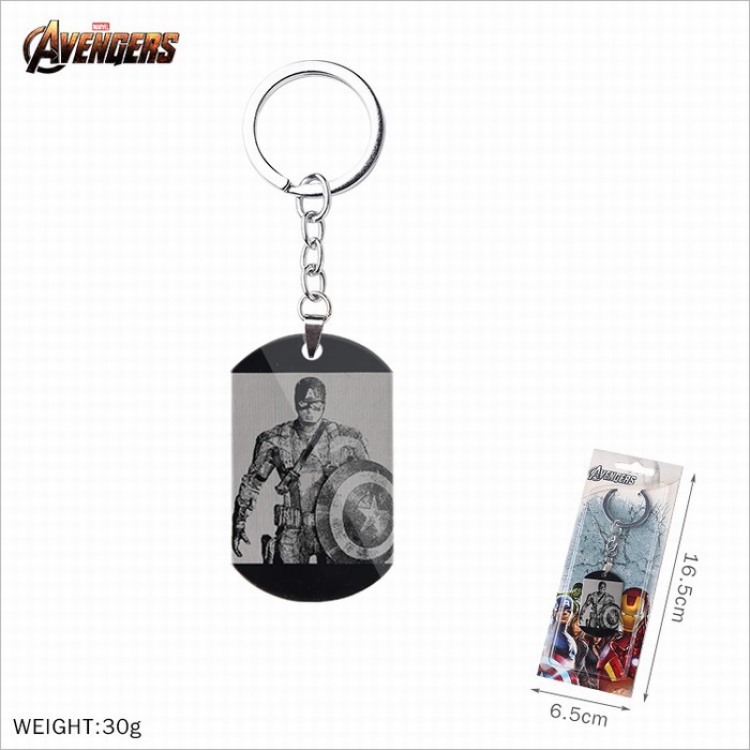 Key Chain The avengers allianc Stainless steel military keychain pendant price for 5 pcs S6