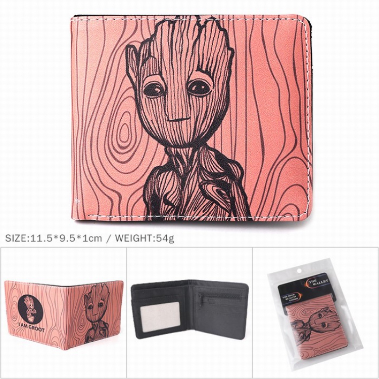 Guardians of the Galaxy  Full color Twill two-fold short wallet Purse