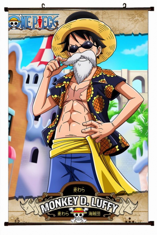 One Piece Plastic pole cloth painting Wall Scroll 60X90CM preorder 3 days H-14 NO FILLING