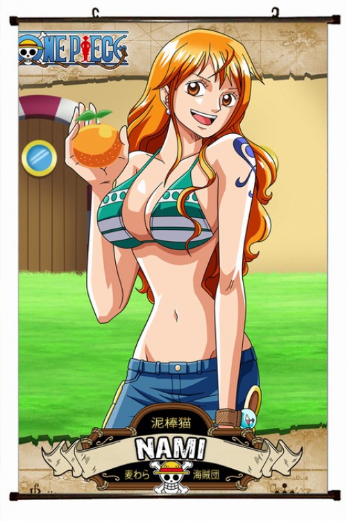 One Piece Plastic pole cloth painting Wall Scroll 60X90CM preorder 3 days H-15 NO FILLING