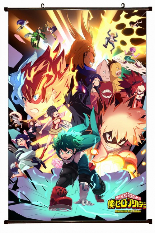 My Hero Academia Plastic pole cloth painting Wall Scroll 60X90CM preorder 3 days W9-149 NO FILLING