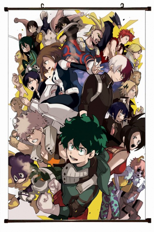 My Hero Academia Plastic pole cloth painting Wall Scroll 60X90CM preorder 3 days W9-15 NO FILLING
