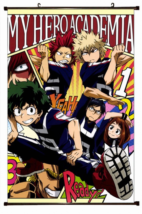 My Hero Academia Plastic pole cloth painting Wall Scroll 60X90CM preorder 3 days W9-18 NO FILLING