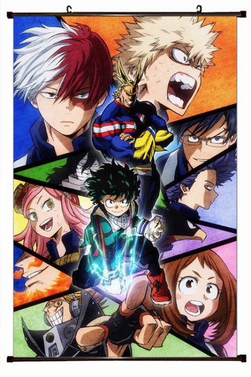 My Hero Academia Plastic pole cloth painting Wall Scroll 60X90CM preorder 3 days W9-19 NO FILLING