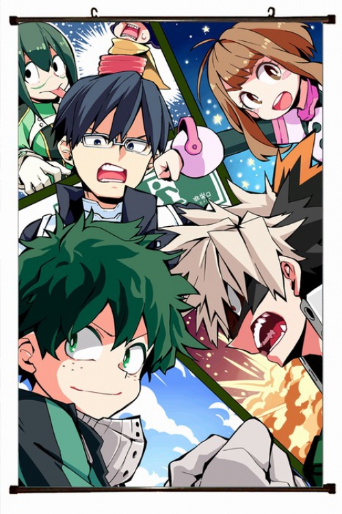 My Hero Academia Plastic pole cloth painting Wall Scroll 60X90CM preorder 3 days W9-39 NO FILLING