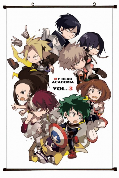My Hero Academia Plastic pole cloth painting Wall Scroll 60X90CM preorder 3 days W9-58 NO FILLING