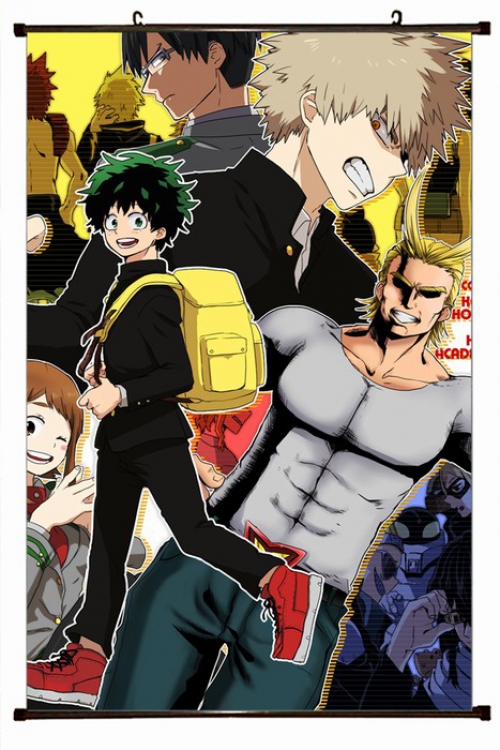 My Hero Academia Plastic pole cloth painting Wall Scroll 60X90CM preorder 3 days W9-63 NO FILLING