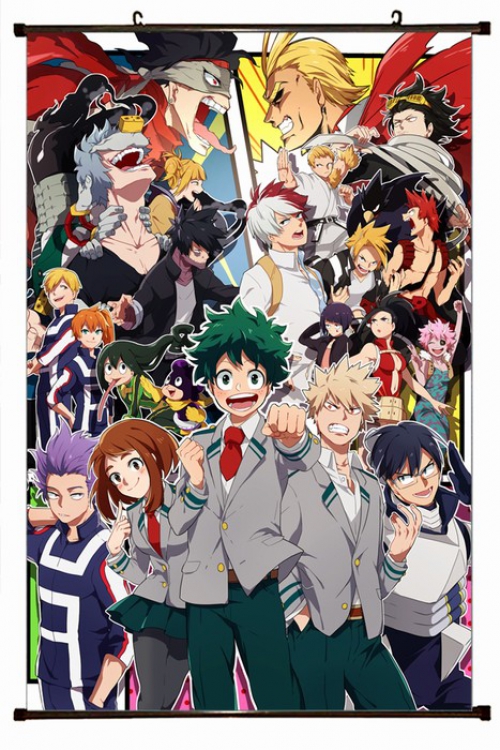My Hero Academia Plastic pole cloth painting Wall Scroll 60X90CM preorder 3 days W9-70 NO FILLING