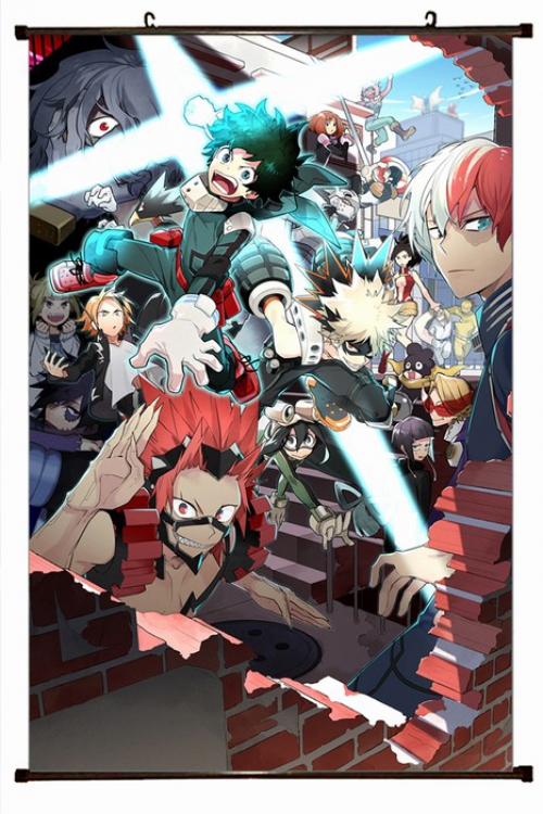 My Hero Academia Plastic pole cloth painting Wall Scroll 60X90CM preorder 3 days W9-73 NO FILLING