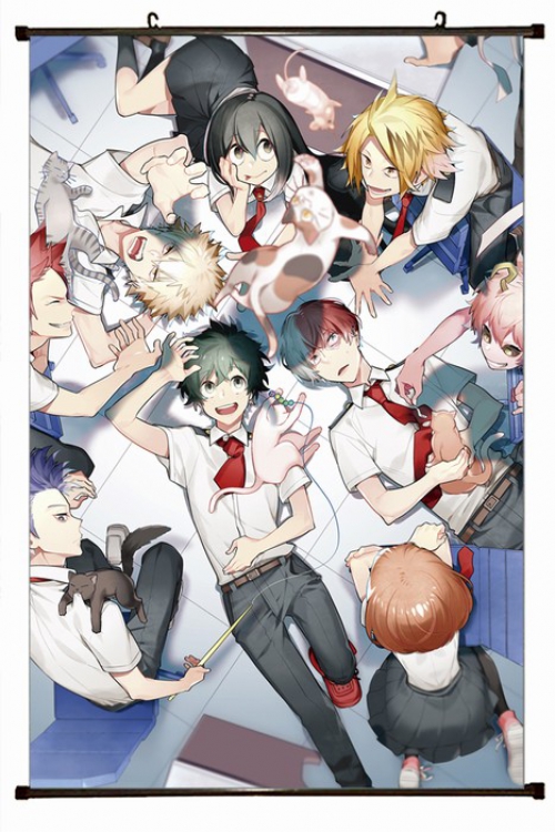 My Hero Academia Plastic pole cloth painting Wall Scroll 60X90CM preorder 3 days W9-74 NO FILLING