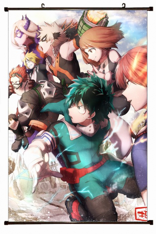 My Hero Academia Plastic pole cloth painting Wall Scroll 60X90CM preorder 3 days W9-90 NO FILLING