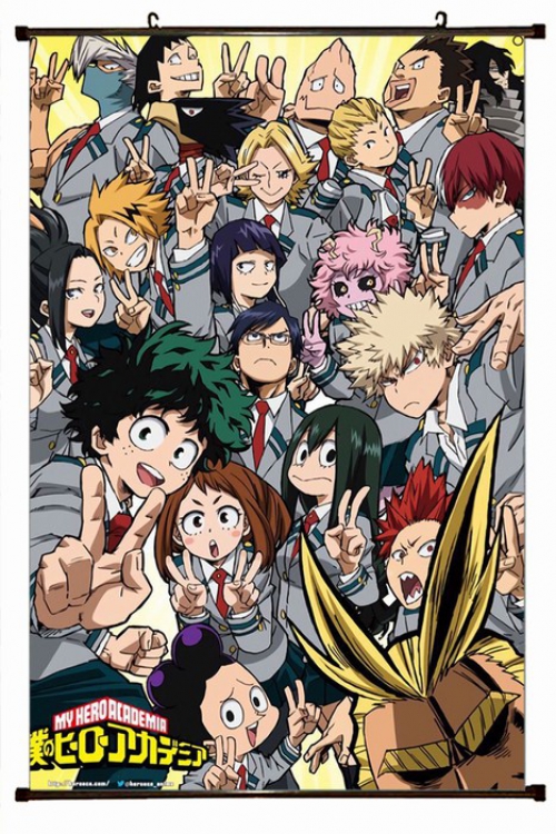 My Hero Academia Plastic pole cloth painting Wall Scroll 60X90CM preorder 3 days W9-93 NO FILLING