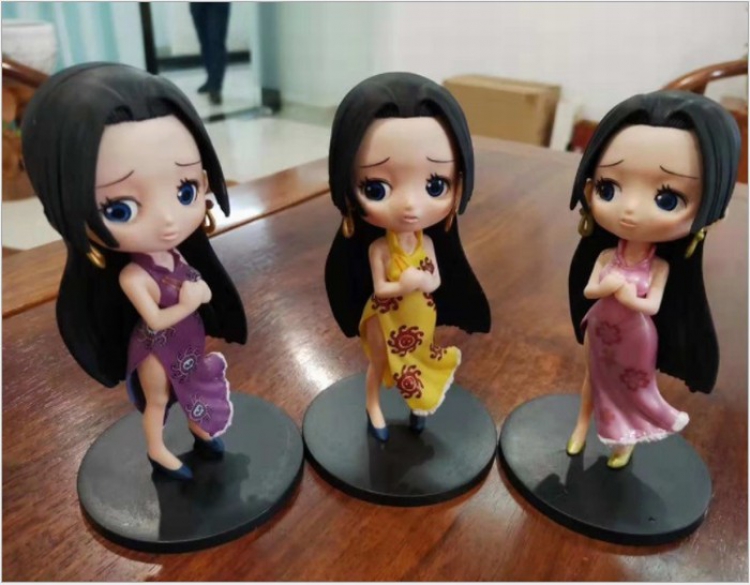 One Piece Boa Hancock Beautiful girl series a set of 3 models Bagged Figure Decoration 14CM