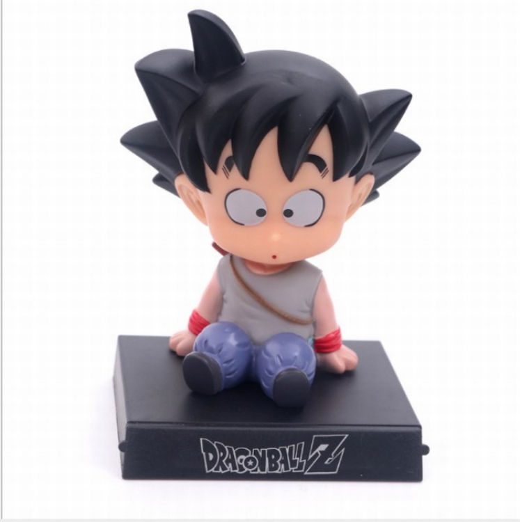 Dragon Ball Shake head Boxed Figure Decoration 12CM 0.15KG Mobile phone holder Blue