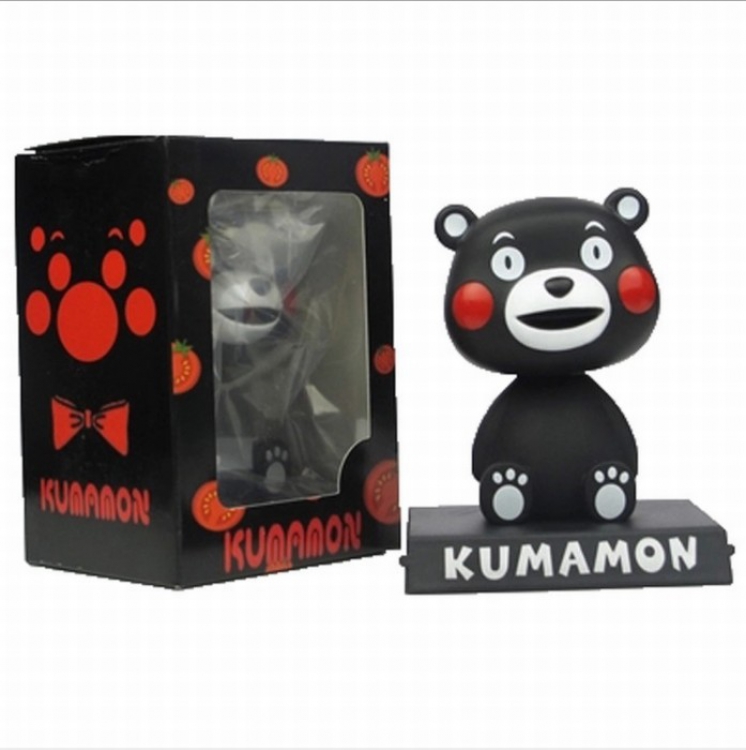 Kumamon Shake head Boxed Figure Decoration 12CM 0.15KG Mobile phone holder