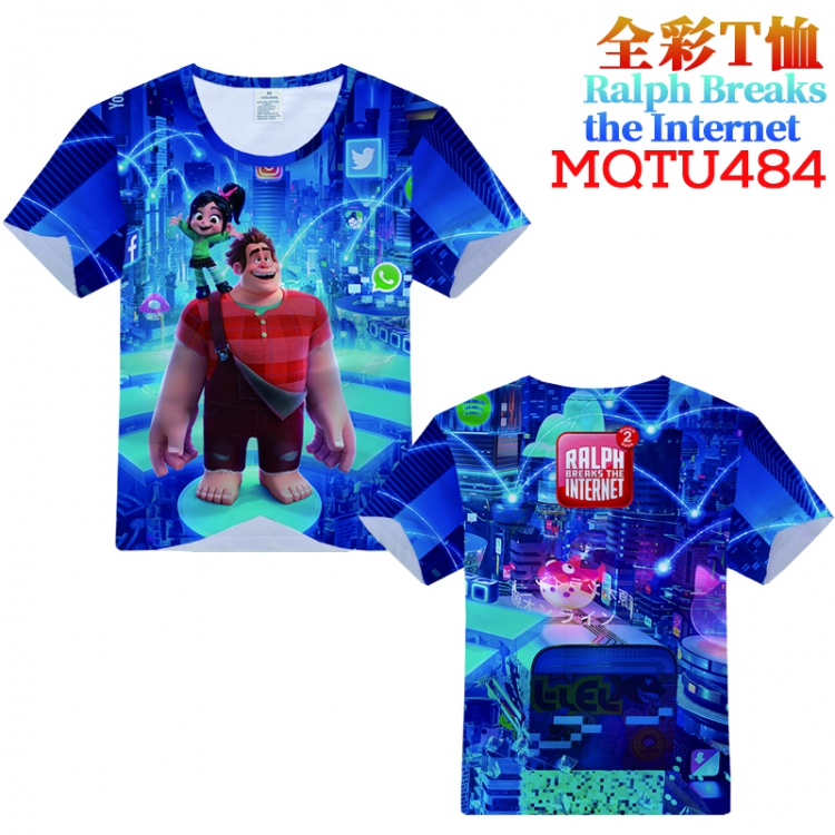 Wreck-It Ralph Full Color Printing Short sleeve T-shirt S M L XL XXL XXXL MQTU484