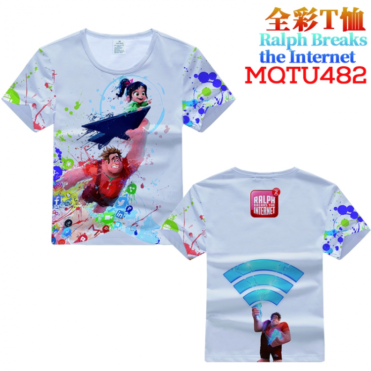 Wreck-It Ralph Full Color Printing Short sleeve T-shirt S M L XL XXL XXXL MQTU482
