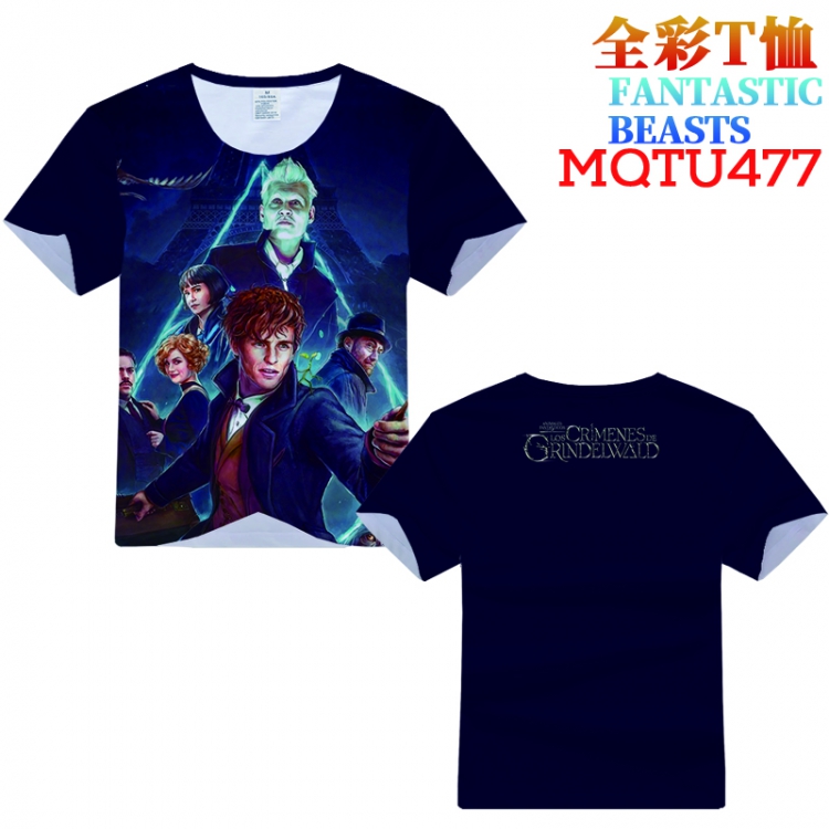 Fantastic Beasts and Where to Find Them Full Color Printing Short sleeve T-shirt S M L XL XXL XXXL MQTU477