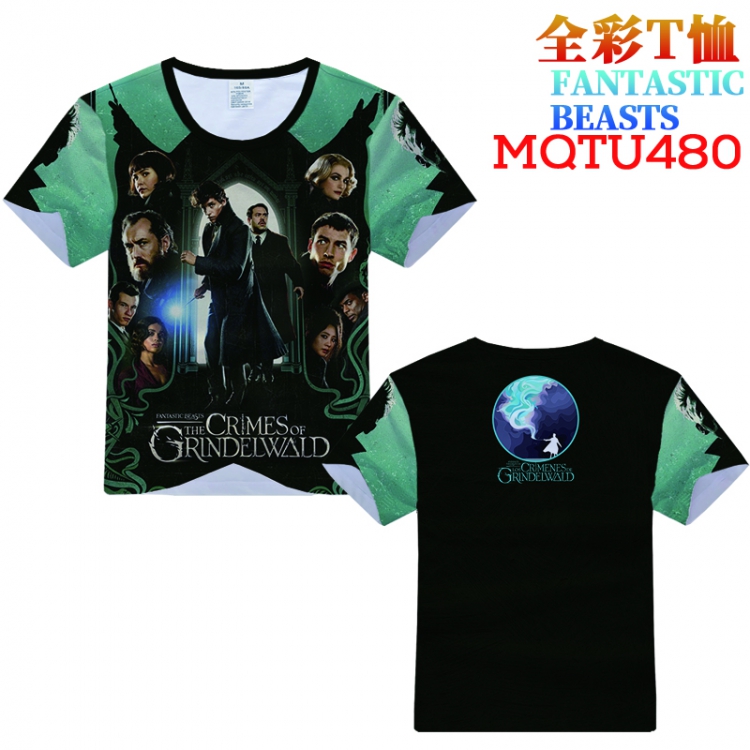 Fantastic Beasts and Where to Find Them Full Color Printing Short sleeve T-shirt S M L XL XXL XXXL MQTU480