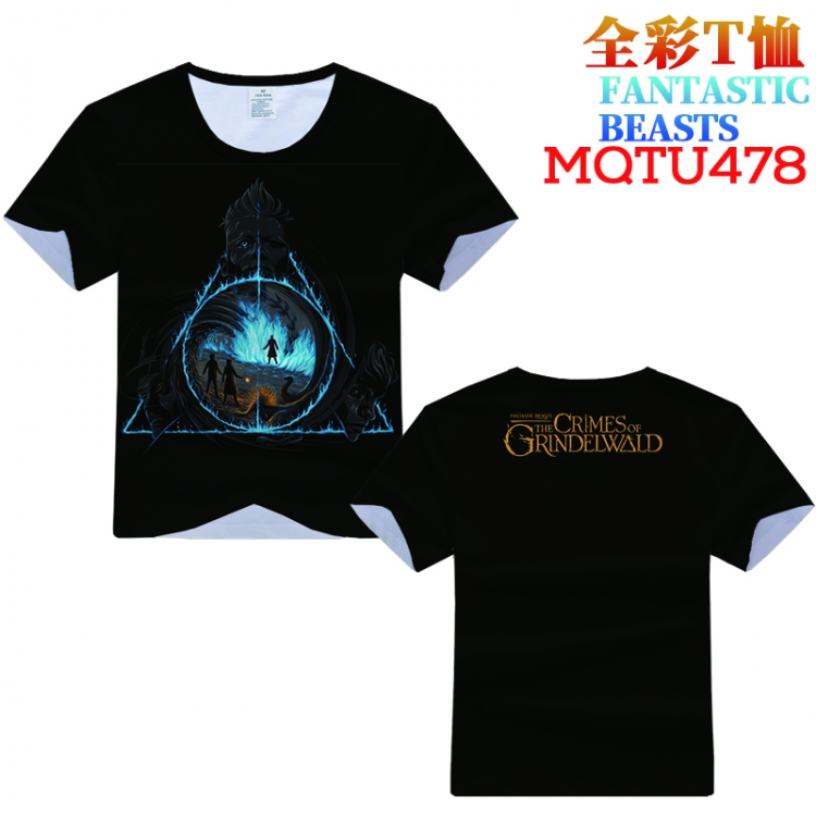 Fantastic Beasts and Where to Find Them Full Color Printing Short sleeve T-shirt S M L XL XXL XXXL MQTU478