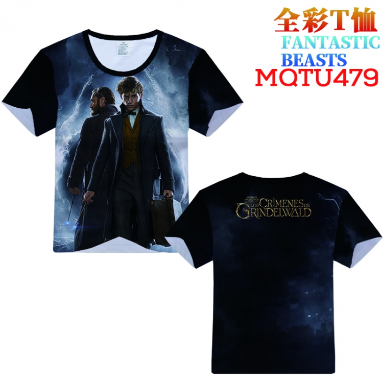 Fantastic Beasts and Where to Find Them Full Color Printing Short sleeve T-shirt S M L XL XXL XXXL MQTU479