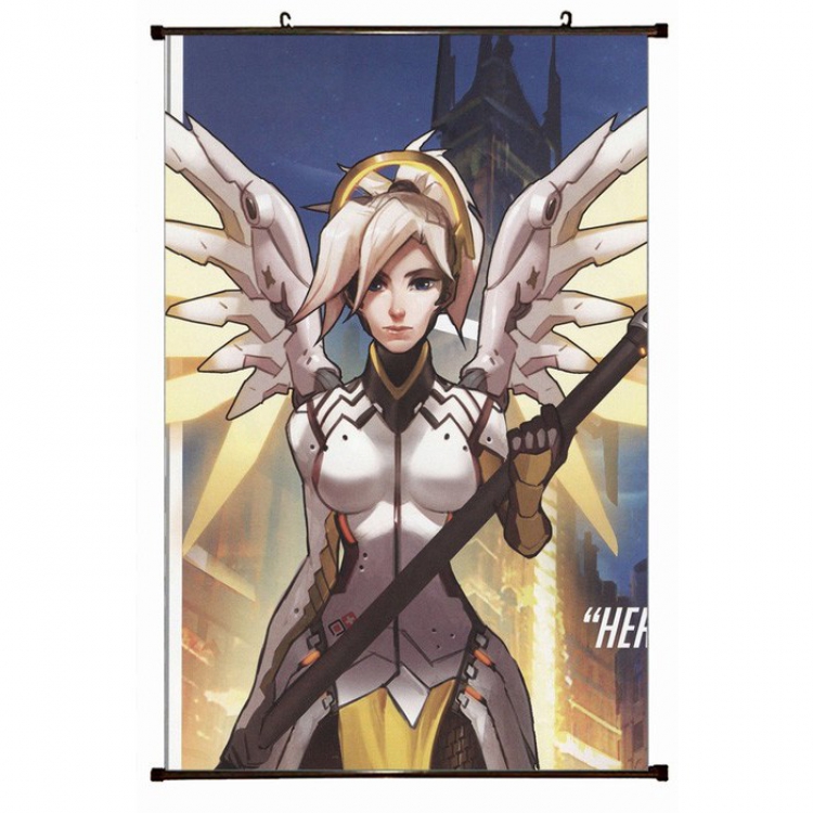 Overwatch Plastic pole cloth painting Wall Scroll 60X90CM preorder 3 days S14-424 NO FILLING