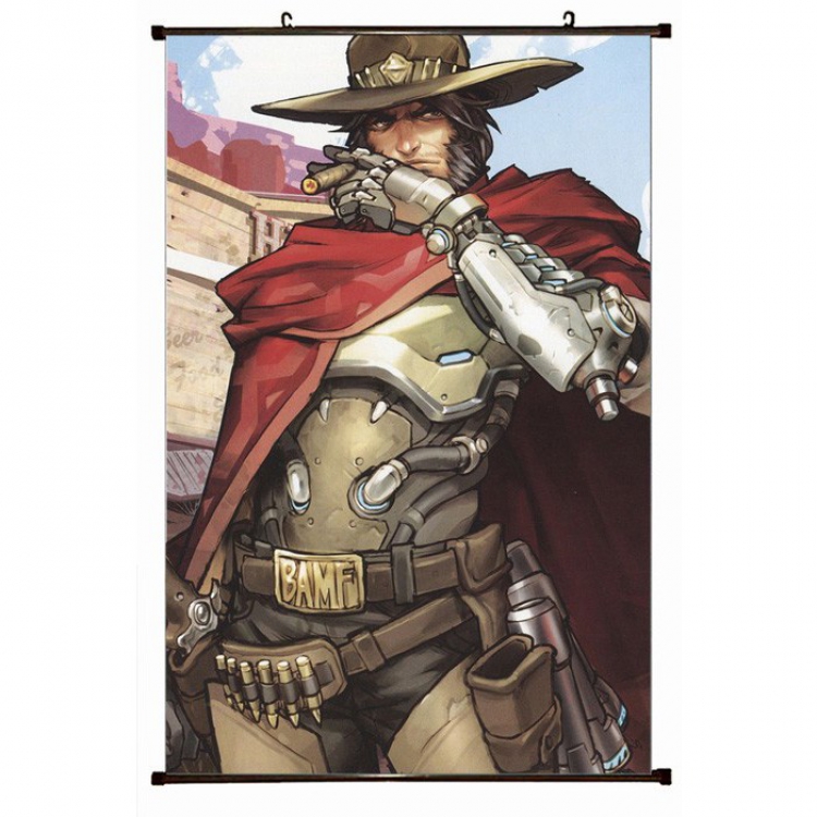 Overwatch Plastic pole cloth painting Wall Scroll 60X90CM preorder 3 days S14-421 NO FILLING