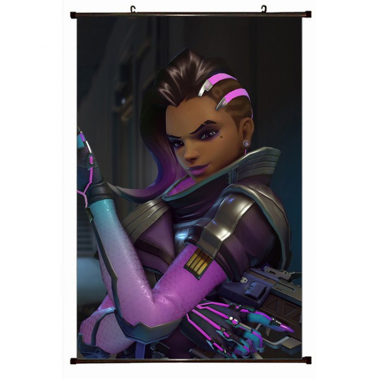 Overwatch Plastic pole cloth painting Wall Scroll 60X90CM preorder 3 days S14-437 NO FILLING