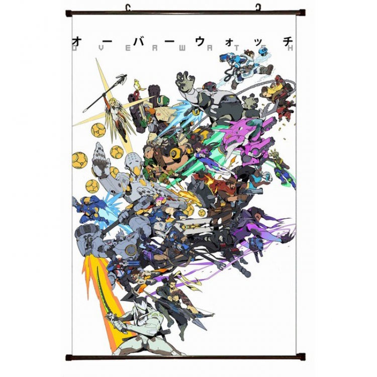 Overwatch Plastic pole cloth painting Wall Scroll 60X90CM preorder 3 days S14-466 NO FILLING