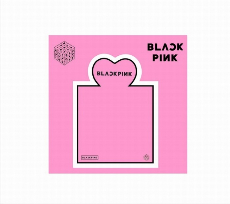 Black pink BTS BT21 Post-it sticker OPP bag Inside pages 30 105X105MM 15G price for 5 pcs