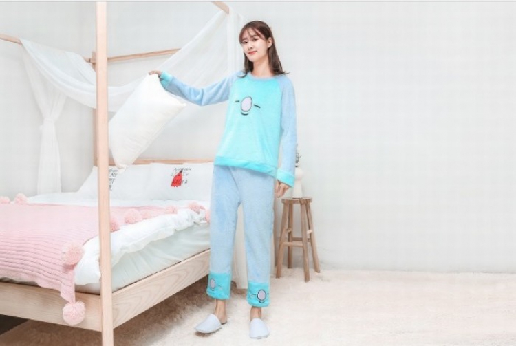 BTS BT21 Cartoon flannel pajamas suit hedging 550G  S-M-L price for 3 pcs Style C