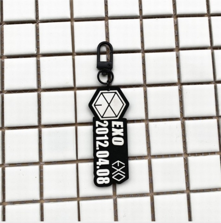 EXO zipper Pull head Book bag pendant keychain 3.5X7CM 11G price for 5 pcs